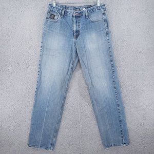 CINCH black label Straight jeans Men's 36x36 Light Washed Faded Whiskered